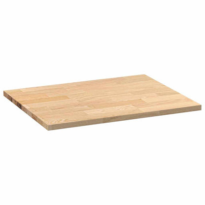 vidaXL Küchenarbeitsplatte 80x63,5x2,7 cm Massivholz Eiche Rechteckig