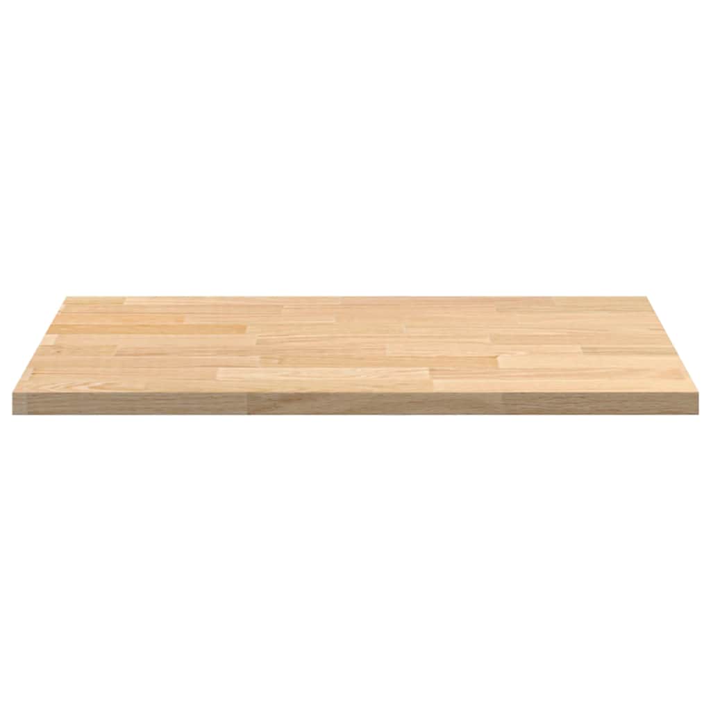 vidaXL Küchenarbeitsplatte 80x63,5x2,7 cm Massivholz Eiche Rechteckig
