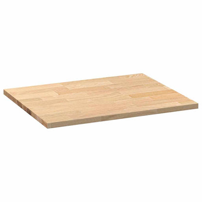 vidaXL Küchenarbeitsplatte 80x63,5x2,7 cm Massivholz Eiche Rechteckig