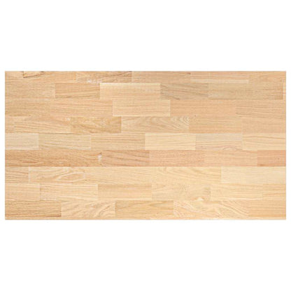 vidaXL Küchenarbeitsplatte 120x63,5x2,7 cm Massivholz Eiche Rechteckig