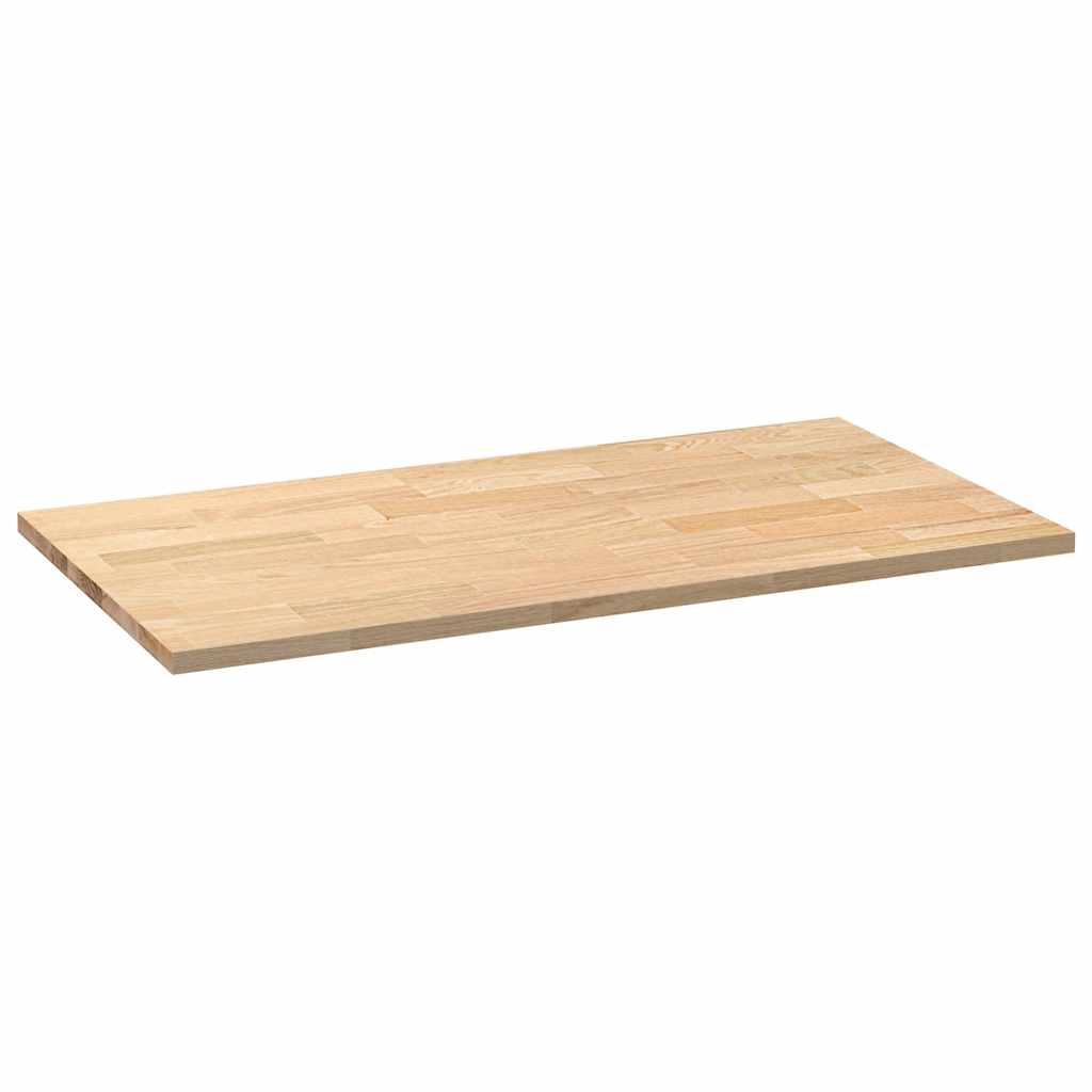 vidaXL Küchenarbeitsplatte 120x63,5x2,7 cm Massivholz Eiche Rechteckig