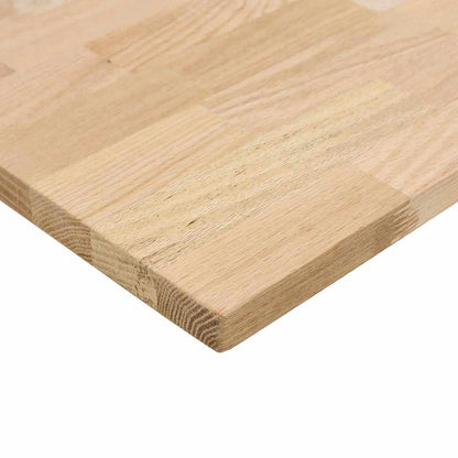 vidaXL Küchenarbeitsplatte 120x63,5x2,7 cm Massivholz Eiche Rechteckig