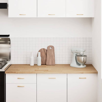 vidaXL Küchenarbeitsplatte 140x63,5x2,7 cm Massivholz Eiche Rechteckig