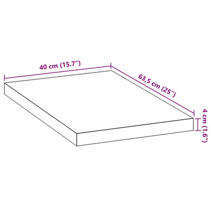 vidaXL Küchenarbeitsplatte 40x63,5x4 cm Massivholz Eiche Rechteckig