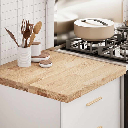 vidaXL Küchenarbeitsplatte 60x63,5x4 cm Massivholz Eiche Rechteckig