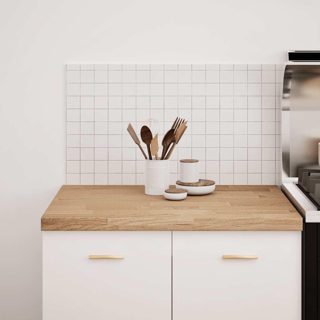 vidaXL Küchenarbeitsplatte 80x63,5x4 cm Massivholz Eiche Rechteckig