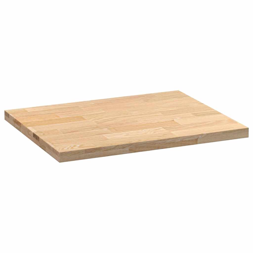 vidaXL Küchenarbeitsplatte 80x63,5x4 cm Massivholz Eiche Rechteckig