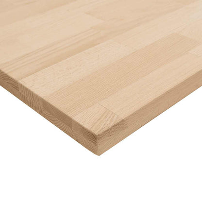 vidaXL Küchenarbeitsplatte 80x63,5x4 cm Massivholz Eiche Rechteckig