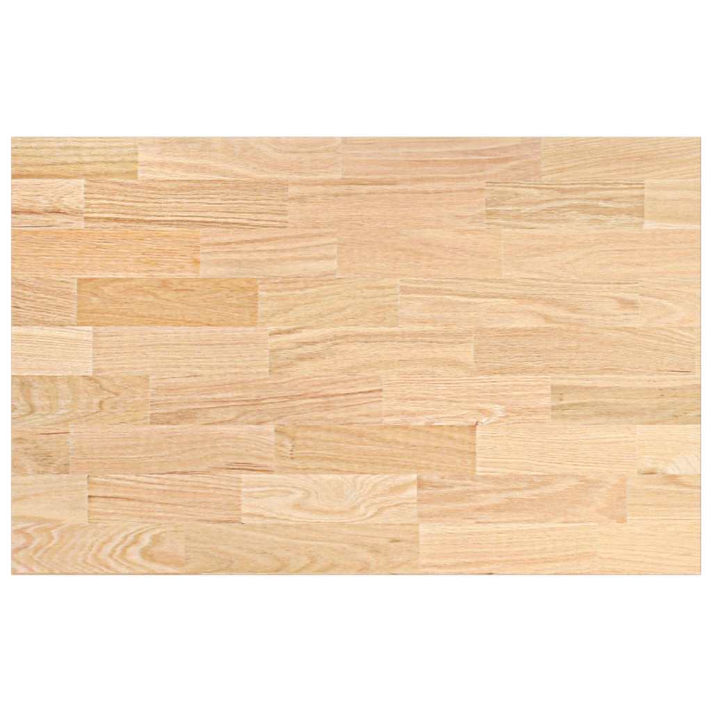 vidaXL Küchenarbeitsplatte 100x63,5x4 cm Massivholz Eiche Rechteckig