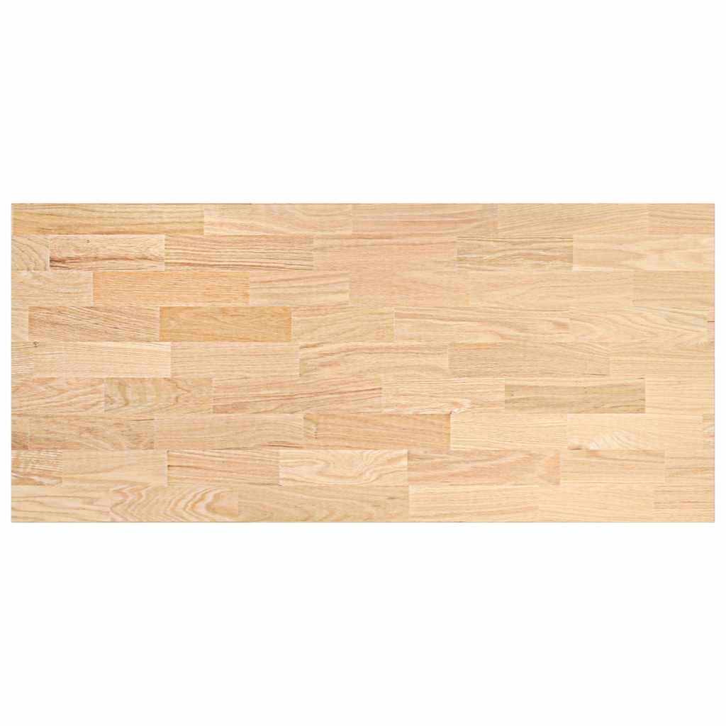 vidaXL Küchenarbeitsplatte 140x63,5x4 cm Massivholz Eiche Rechteckig