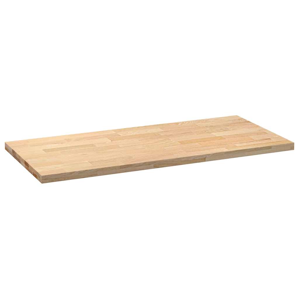 vidaXL Küchenarbeitsplatte 140x63,5x4 cm Massivholz Eiche Rechteckig
