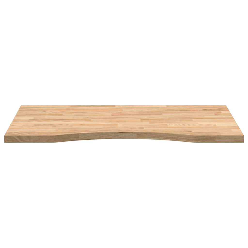 vidaXL Schreibtischplatte Unbehandelt 80x50x2,5 cm Massivholz Eiche