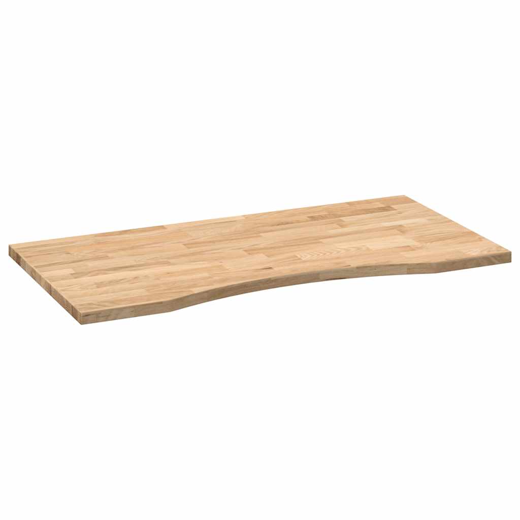 vidaXL Plateau de bureau en bois de chêne massif non traité 100x50x2,5 cm
