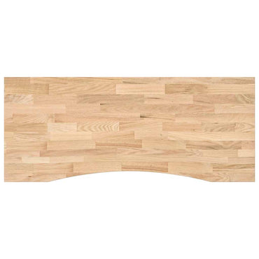 vidaXL Schreibtischplatte Unbehandelt 120x50x2,5 cm Massivholz Eiche