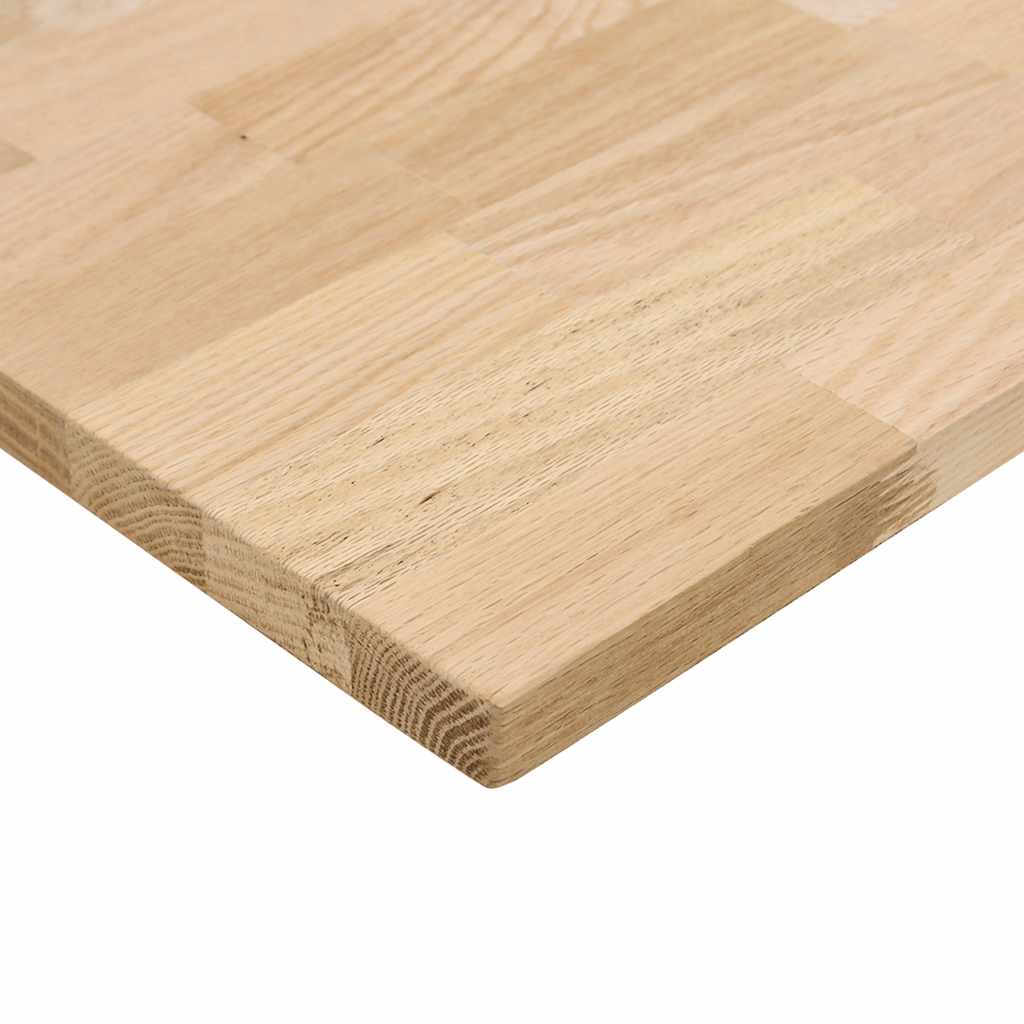 vidaXL Schreibtischplatte Unbehandelt 140x50x2,5 cm Massivholz Eiche