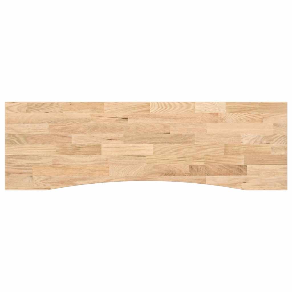 vidaXL Schreibtischplatte Unbehandelt 160x50x2,5 cm Massivholz Eiche