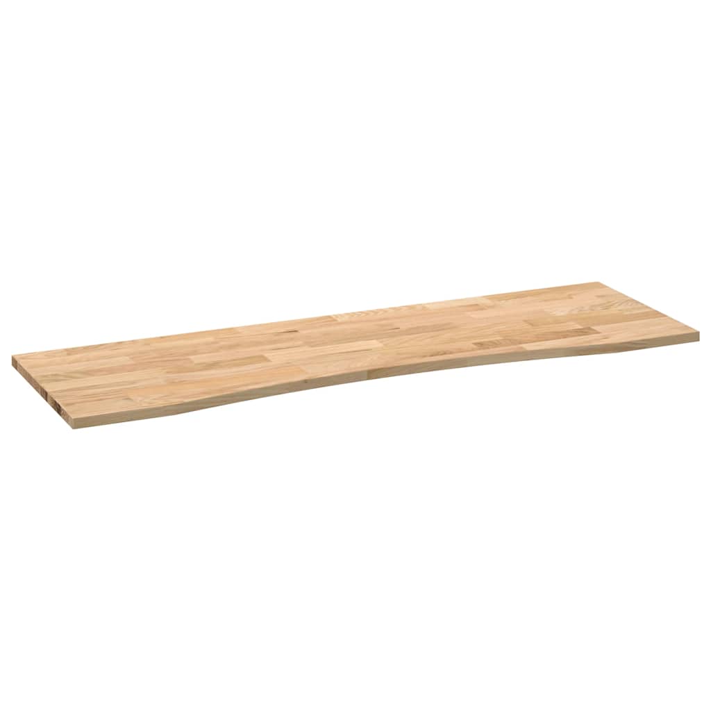 vidaXL Schreibtischplatte Unbehandelt 160x50x2,5 cm Massivholz Eiche