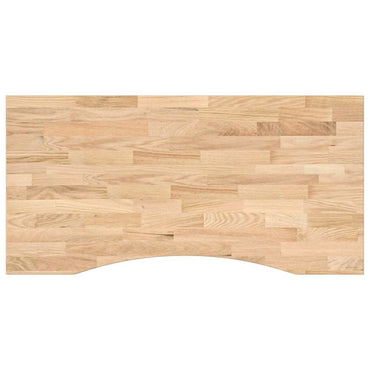vidaXL Schreibtischplatte Unbehandelt 100x60x2,5 cm Massivholz Eiche