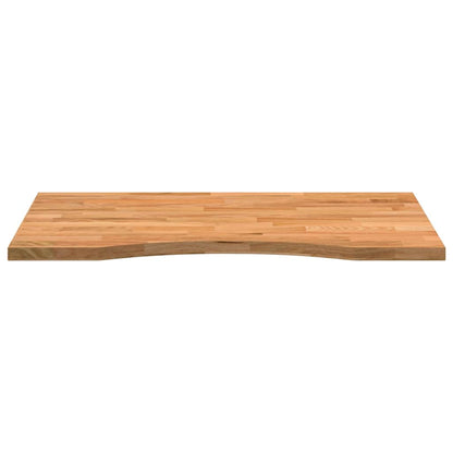 vidaXL Schreibtischplatte Hellbraun 80x50x2,5 cm Massivholz Eiche