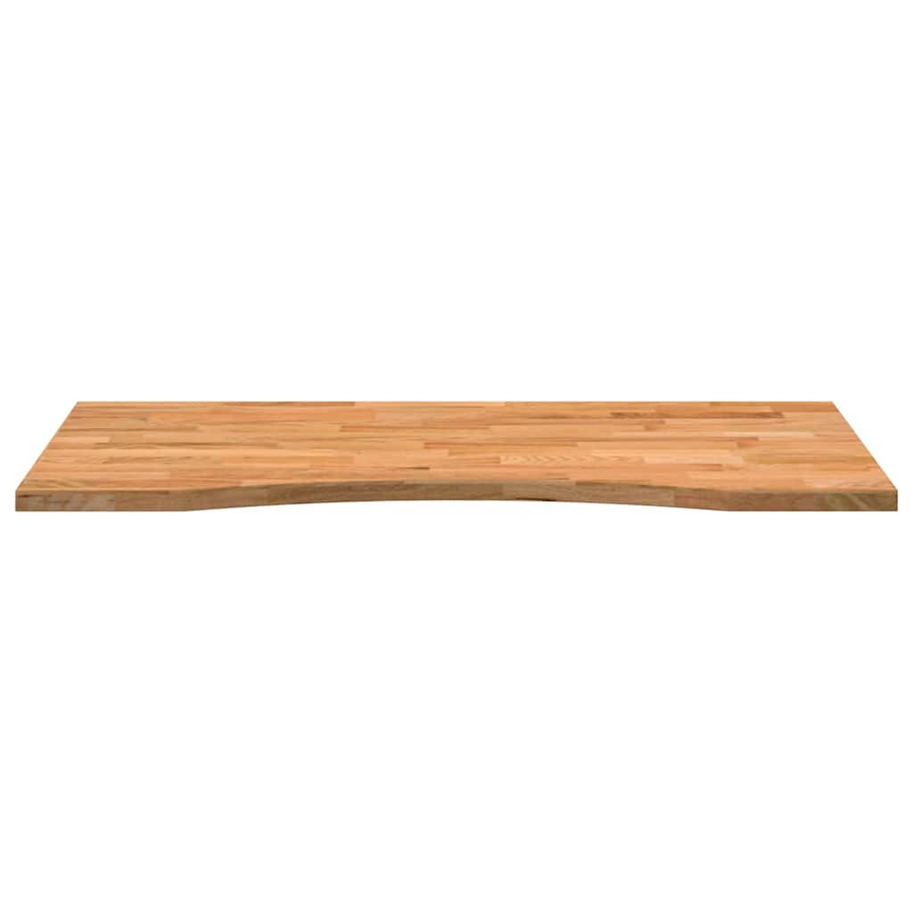 vidaXL Schreibtischplatte Hellbraun 100x50x2,5 cm Massivholz Eiche