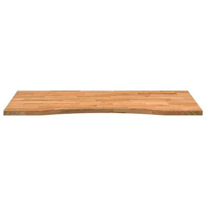vidaXL Schreibtischplatte Hellbraun 100x50x2,5 cm Massivholz Eiche