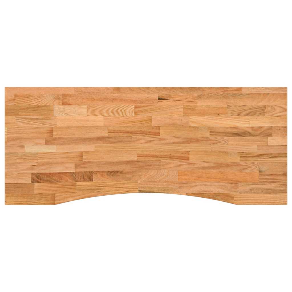 vidaXL Schreibtischplatte Hellbraun 120x50x2,5 cm Massivholz Eiche