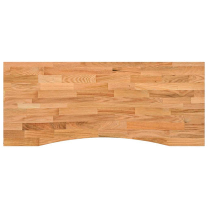 vidaXL Schreibtischplatte Hellbraun 120x50x2,5 cm Massivholz Eiche