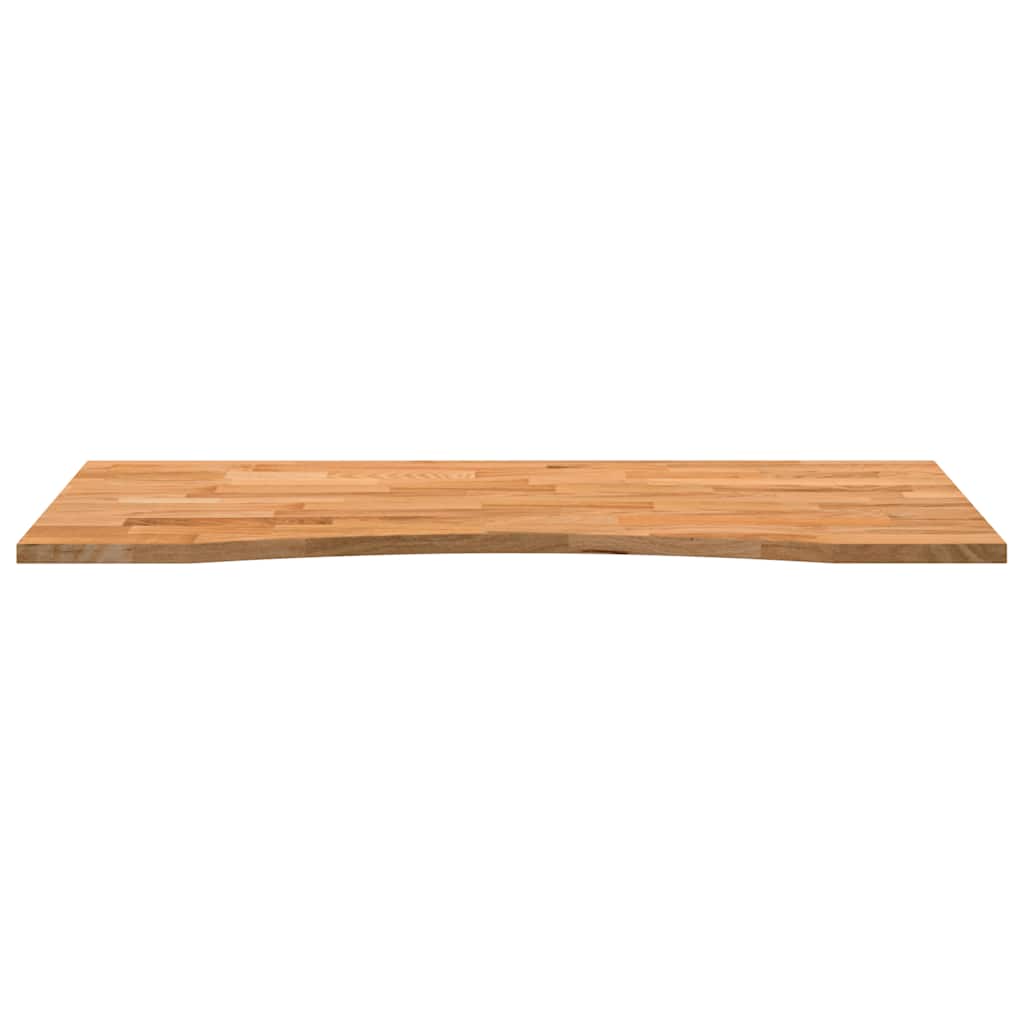 vidaXL Schreibtischplatte Hellbraun 120x50x2,5 cm Massivholz Eiche