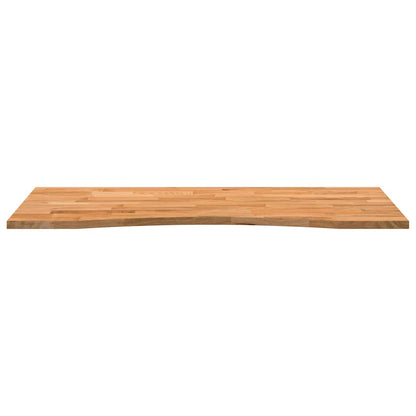 vidaXL Schreibtischplatte Hellbraun 120x50x2,5 cm Massivholz Eiche
