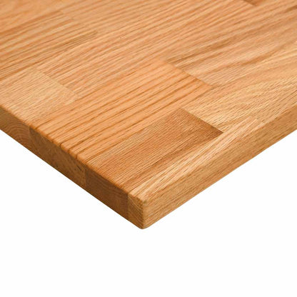 vidaXL Schreibtischplatte Hellbraun 120x50x2,5 cm Massivholz Eiche