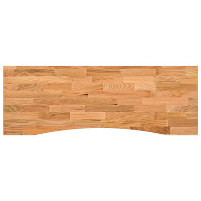 vidaXL Schreibtischplatte Hellbraun 140x50x2,5 cm Massivholz Eiche