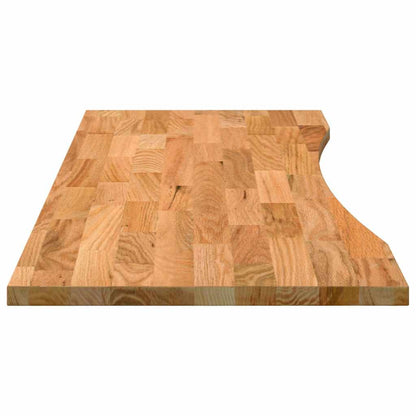 vidaXL Schreibtischplatte Hellbraun 140x50x2,5 cm Massivholz Eiche