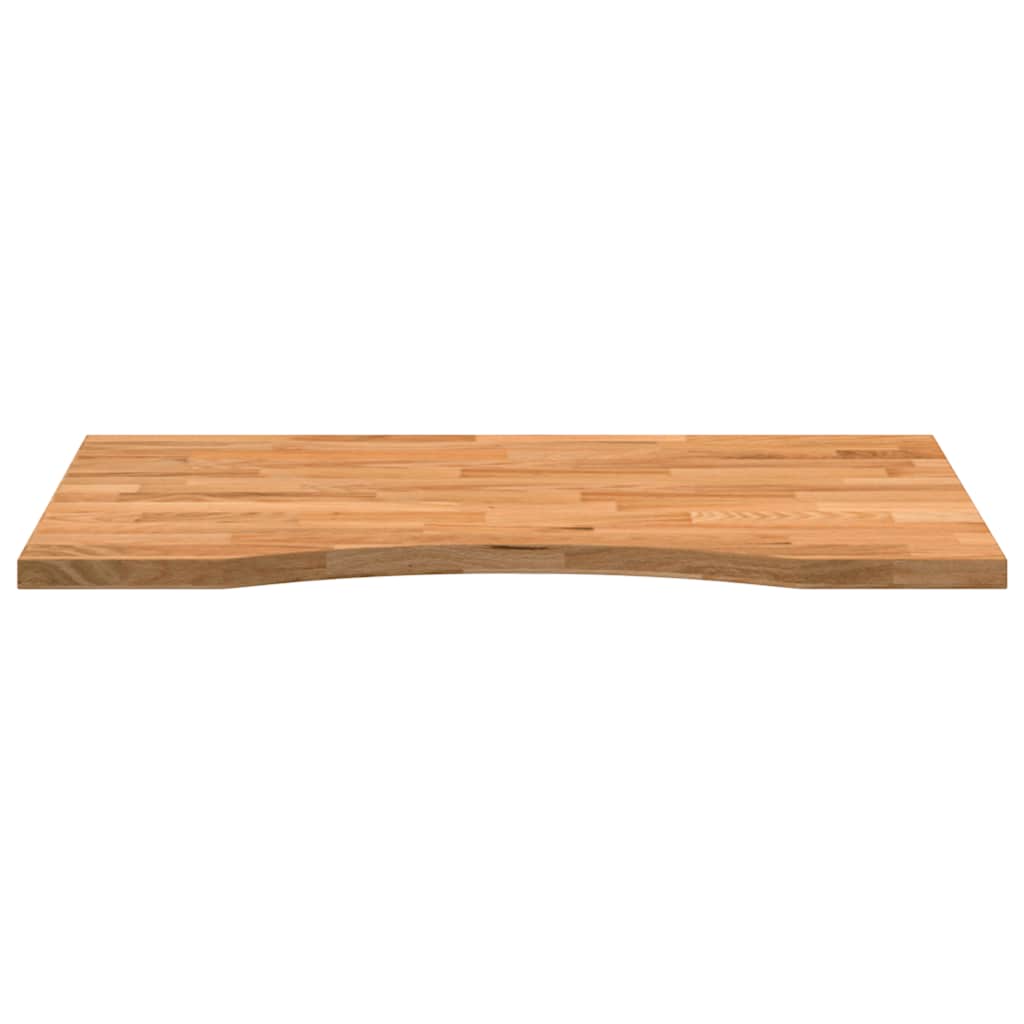 vidaXL Schreibtischplatte Hellbraun 80x60x2,5 cm Massivholz Eiche