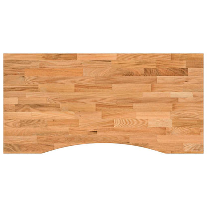 vidaXL Schreibtischplatte Hellbraun 100x60x2,5 cm Massivholz Eiche