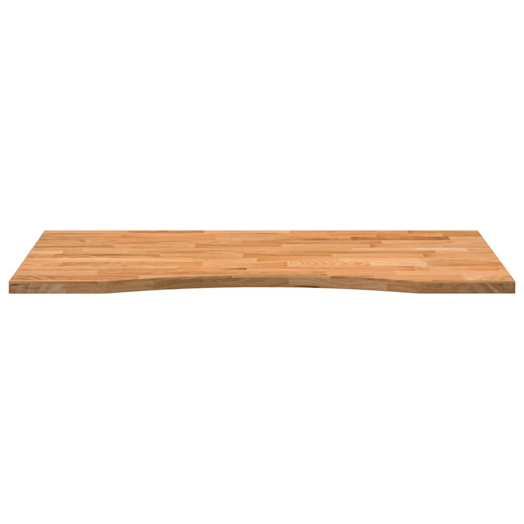 vidaXL Schreibtischplatte Hellbraun 100x60x2,5 cm Massivholz Eiche