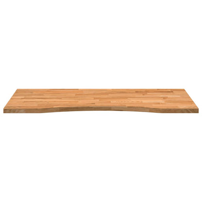 vidaXL Schreibtischplatte Hellbraun 100x60x2,5 cm Massivholz Eiche