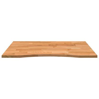 vidaXL Schreibtischplatte Hellbraun 100x80x2,5 cm Massivholz Eiche