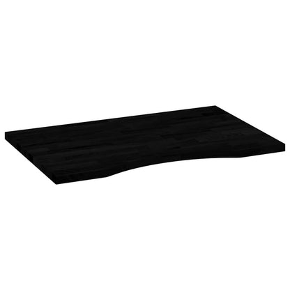 vidaXL Schreibtischplatte Dunkelbraun 80x50x2,5 cm Massivholz Eiche