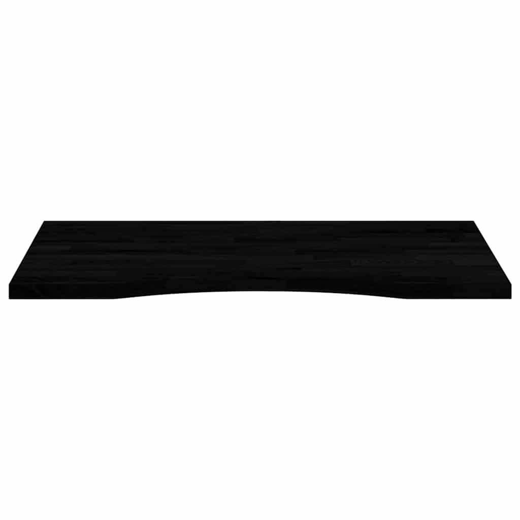 vidaXL Schreibtischplatte Dunkelbraun 80x50x2,5 cm Massivholz Eiche