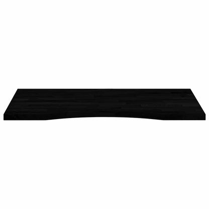 vidaXL Schreibtischplatte Dunkelbraun 80x50x2,5 cm Massivholz Eiche