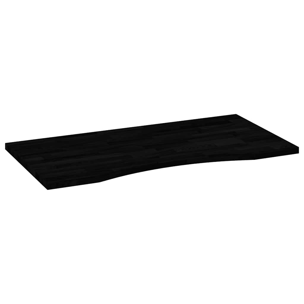 vidaXL Schreibtischplatte Dunkelbraun 100x50x2,5 cm Massivholz Eiche