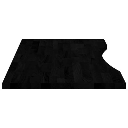 vidaXL Schreibtischplatte Dunkelbraun 100x50x2,5 cm Massivholz Eiche
