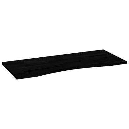 vidaXL Schreibtischplatte Dunkelbraun 120x50x2,5 cm Massivholz Eiche