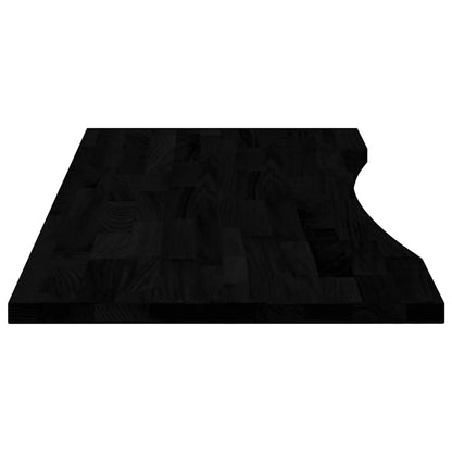 vidaXL Schreibtischplatte Dunkelbraun 120x50x2,5 cm Massivholz Eiche