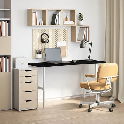 vidaXL Schreibtischplatte Dunkelbraun 140x50x2,5 cm Massivholz Eiche