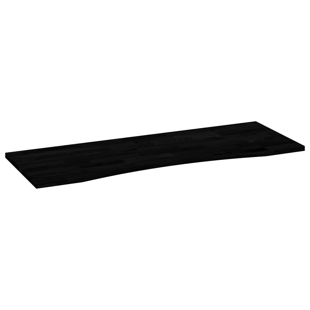 vidaXL Schreibtischplatte Dunkelbraun 140x50x2,5 cm Massivholz Eiche