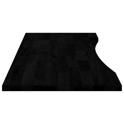 vidaXL Schreibtischplatte Dunkelbraun 140x50x2,5 cm Massivholz Eiche