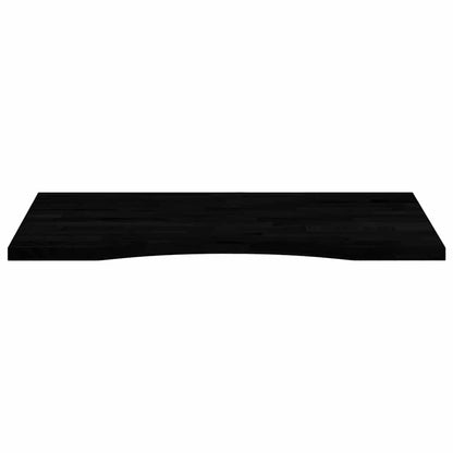 vidaXL Schreibtischplatte Dunkelbraun 80x60x2,5 cm Massivholz Eiche