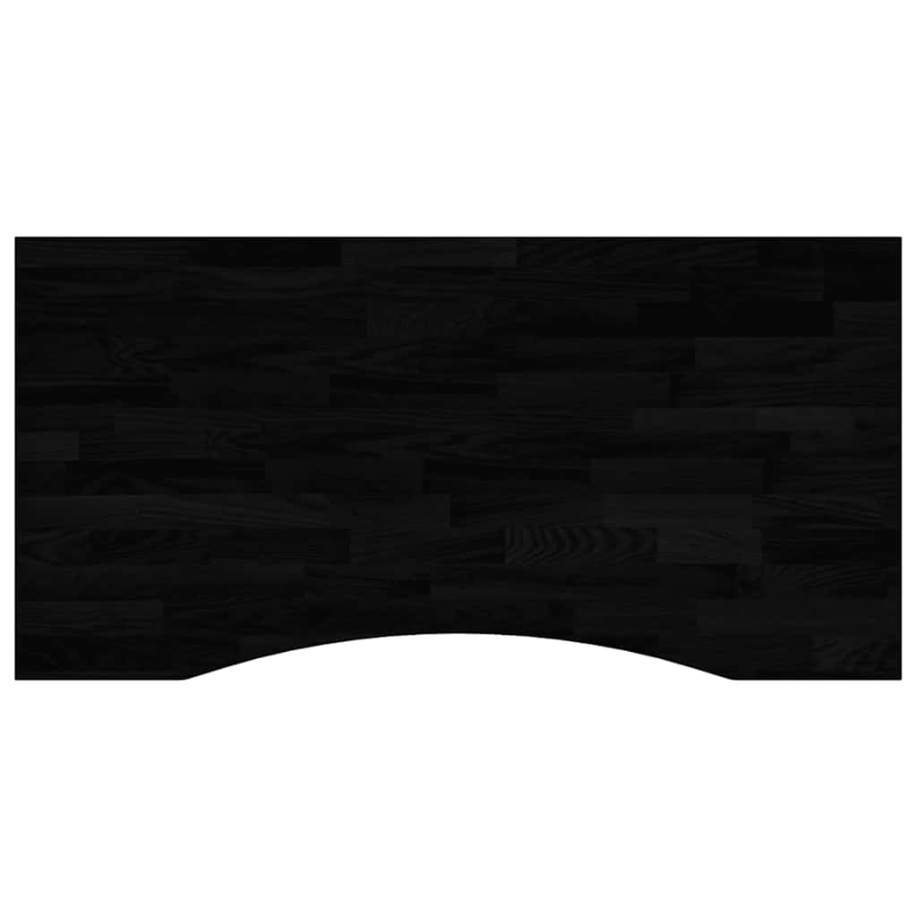 vidaXL Schreibtischplatte Dunkelbraun 100x60x2,5 cm Massivholz Eiche
