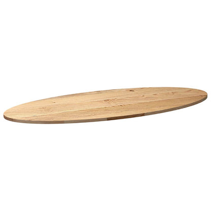 vidaXL Tischplatte 140x60x2 cm Massivholz Eiche Oval